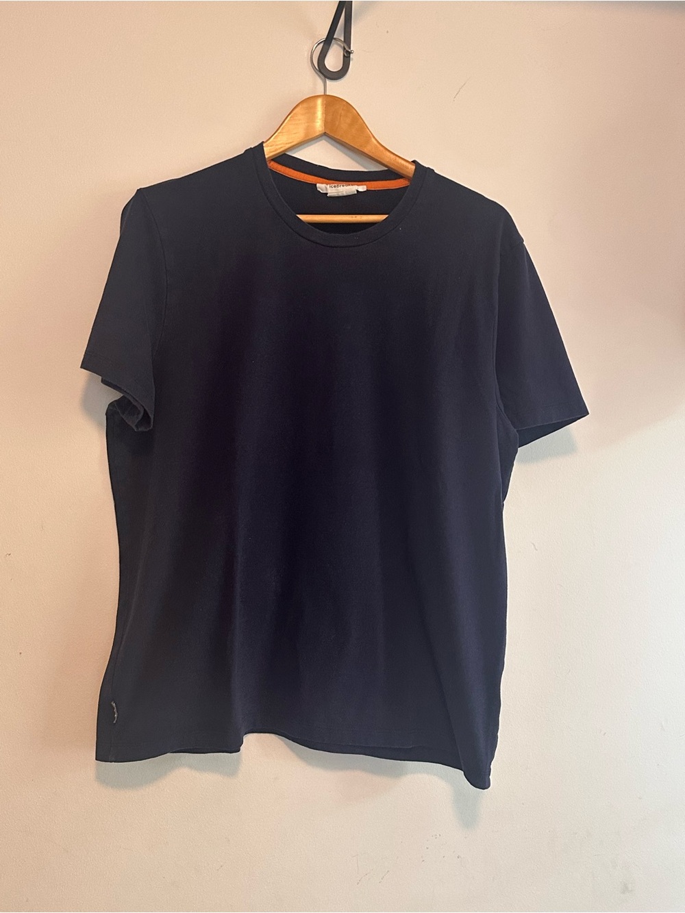 Icebreaker Tech Lite Merino Wool T-Shirt Men’s XL Navy Crew Neck